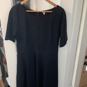JCrew ladies dark Navy Blue size 12 knee length dress